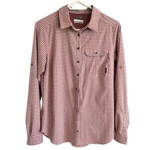 Columbia Pink Gingham Long-Sleeve Button-Down Shirt